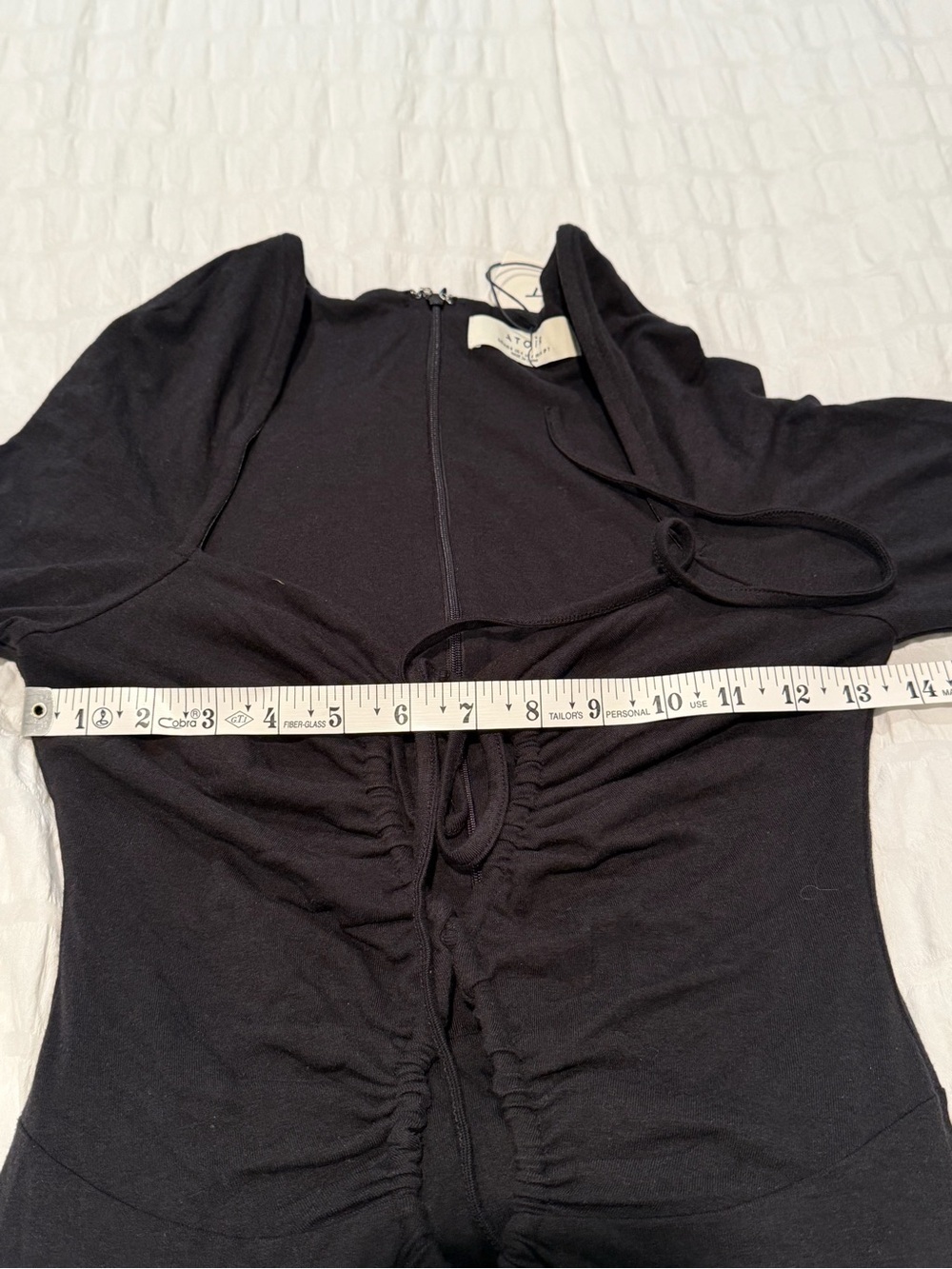 Atoir Caspian Black Ruched Long Sleeve Maxi Dress Size 4 NWT - Picture 6 of 7